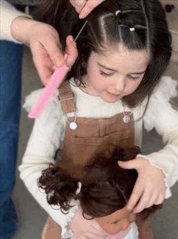 kids hairstyles for wedding with lullababy dolls