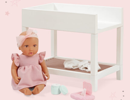 LullaBaby changing table with doll