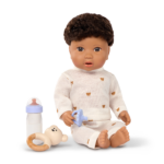 Brunet Doll & Bottle Set