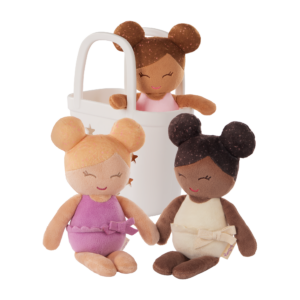 LullaBaby Bath Dolls & Basket Set