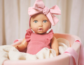 best birthday gifts for 2 year old girls LullaBaby doll and soft carrier bassinet