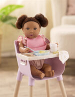 Pink Baby Doll High Chair & Feeding Set - Image 7