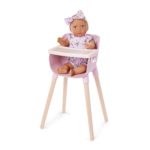 Pink Baby Doll High Chair & Feeding Set - Image 2