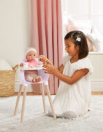 Pink Baby Doll High Chair & Feeding Set - Image 6
